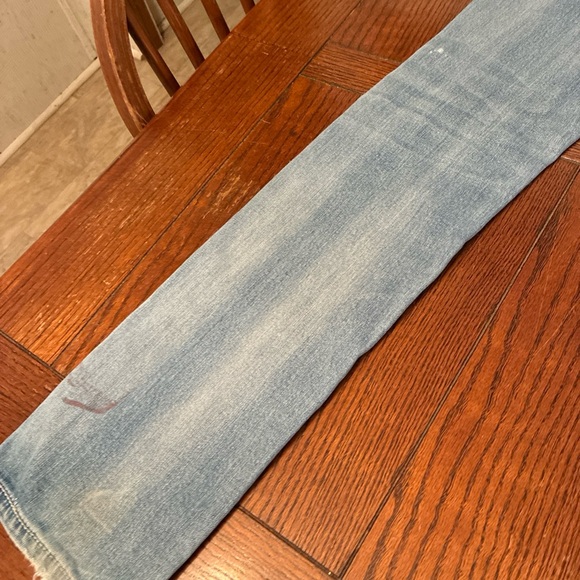 AFFLICTION Jenna Jeans Women 28x32 Gothic Studs Denim Crystal Grunge Thrashed - Picture 11 of 16